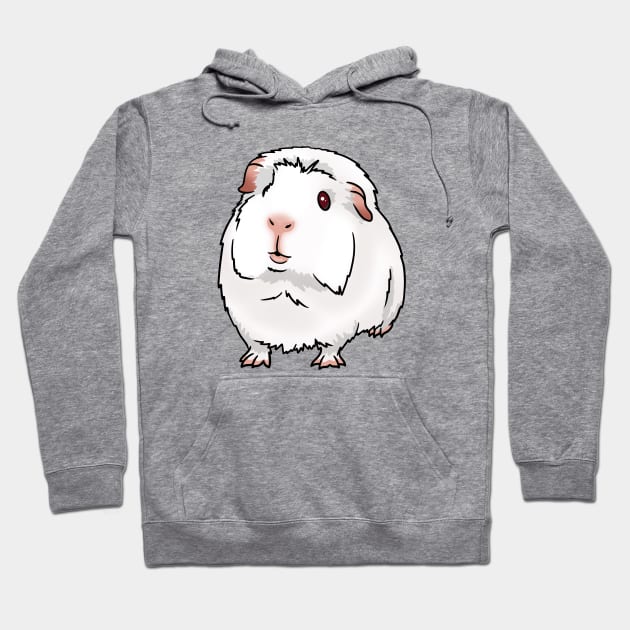 Albino Crested Guinea Pig Hoodie by Kats_guineapigs